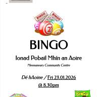 Meenaneary Monthly Bingo