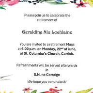 Geraldine McLaughlin Retirement 