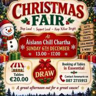 Santas Grotto and Christmas Fair at Áislann Chill Chartha